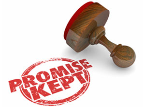 promise kept stamp
